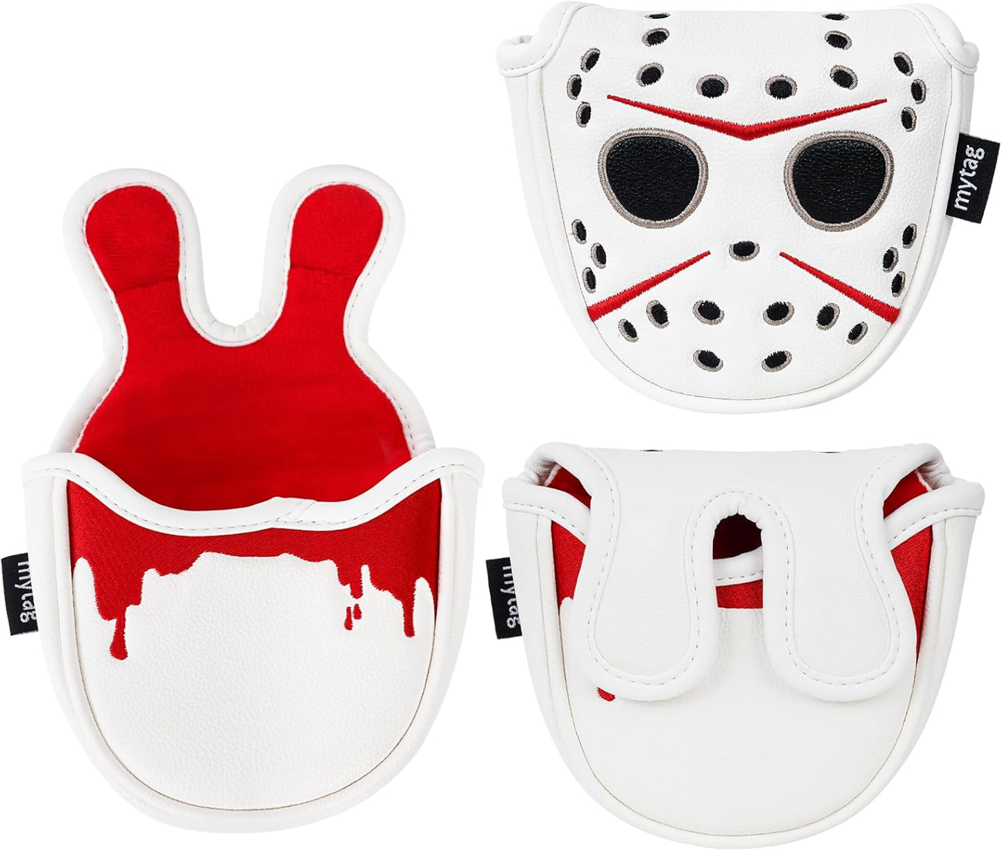 Putter Covers Hockey Goalie Mask, Mallet Putter Cover Blade Putter Cover Strong Magnetic Putter Headcover