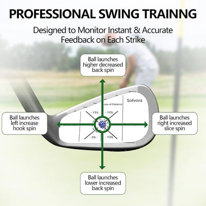 Golf Impact Tape, 300 Pcs Club Impact Stickers for Woods Irons and Putters No Residue Golf Accessories for Swing Practice (300PCS)