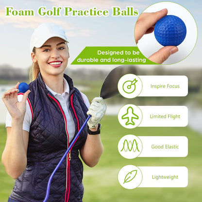 12 Pcs Foam Golf Practice Balls Soft Foam Balls for Golf Practice Realistic Feel and Flight Sport Training