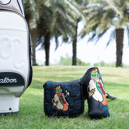 Putter Covers Hotdog Mallet Putter Headcover Blade Putter Covers Leather Golf Headcover with Magnetic Golf Club Cover for All Brand
