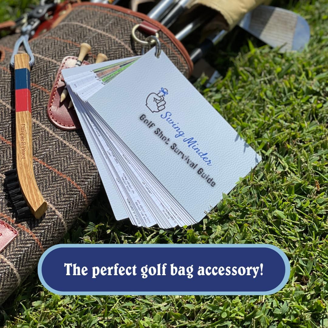 Golf Reference Cards - How to Hit 33 of Golf'S Hardest Shots | Know the Right Shot before You Swing - Step-By-Step Guidance with Visuals - Waterproof Cards That Clip Right to Your Bag