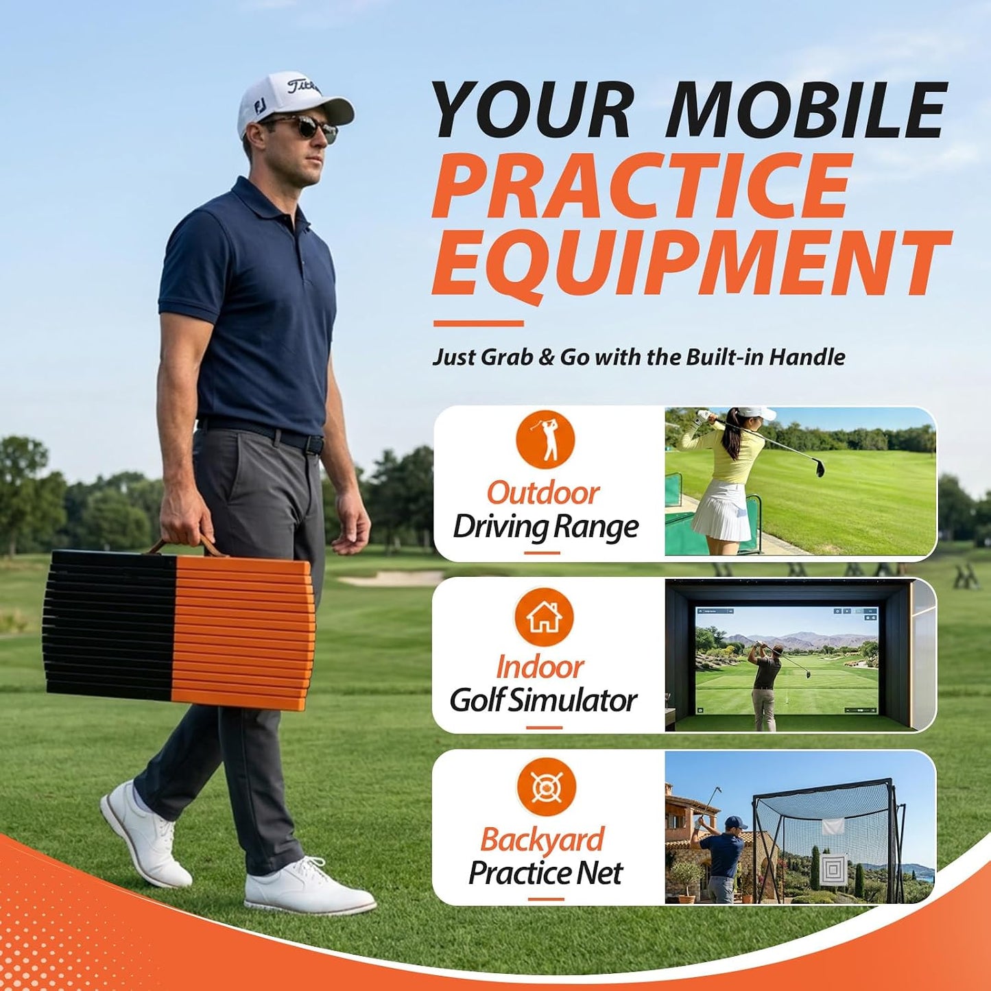 Golf Pressure Plate, Golf Balance Board Training Aid with Real-Time Feedback, Left/Right & Fore/Aft Golf Weight Shift Board - Boosts Speed & Distance, Golf Swing Trainer for Gravity Dual-Axis Analysis