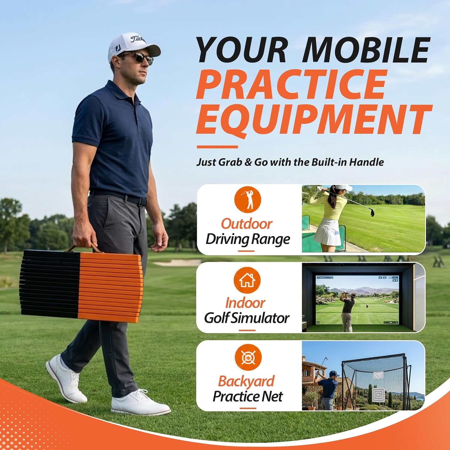 Golf Pressure Plate, Golf Balance Board Training Aid with Real-Time Feedback, Left/Right & Fore/Aft Golf Weight Shift Board - Boosts Speed & Distance, Golf Swing Trainer for Gravity Dual-Axis Analysis