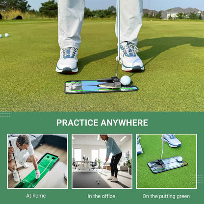 Golf Putting Mirror - Alignment Training Aid for Indoor & Outdoor Practice