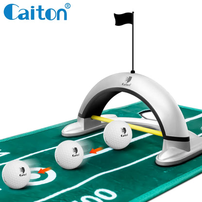 Golf Automatic Putting Machine, Auto Return Golf Cup, Indoor/Outdoor Putting Practice Aid, Golf Training for Office Use