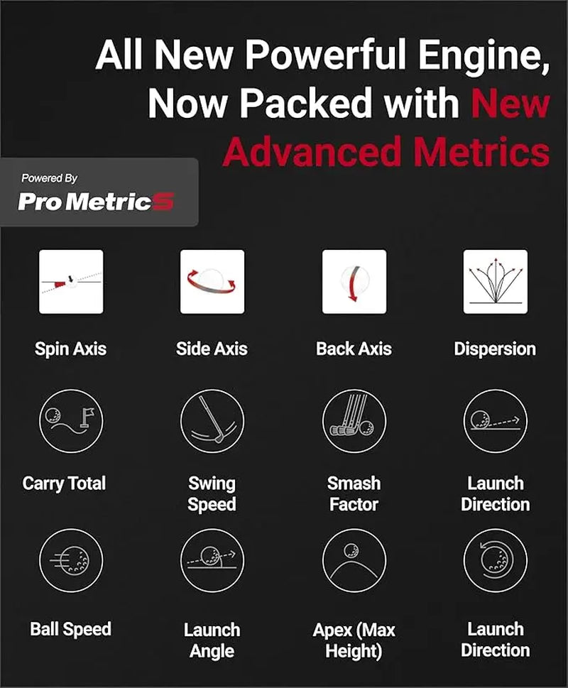 SC4 PRO Launch Monitor + 3D Driving Range Simulator