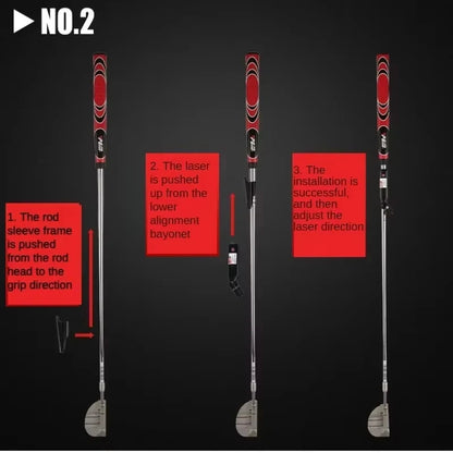 Golf Laser Aiming Tool Corrects Putting Posture, Fits Indoor Practice, Boosts Hitting Stability