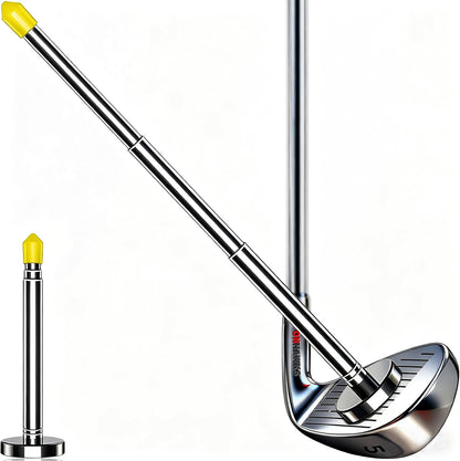 Golf Alignment Rods - Club Alignment Sticks with Telescopic Magnetic Corrector Trainer Aid Tools Help Visualize and Align Your Golf Shots Club,Swing Aim Practice Accessories Golf Gifts