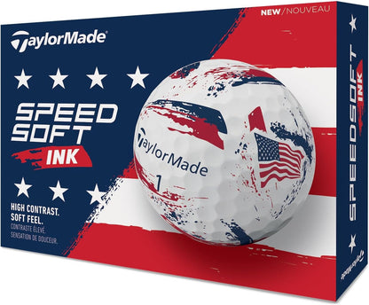 Taylormade Speedsoft Golf Balls, Maximum Distance with Ultra-Soft Feel, Perfect for off the Tee and around the Green