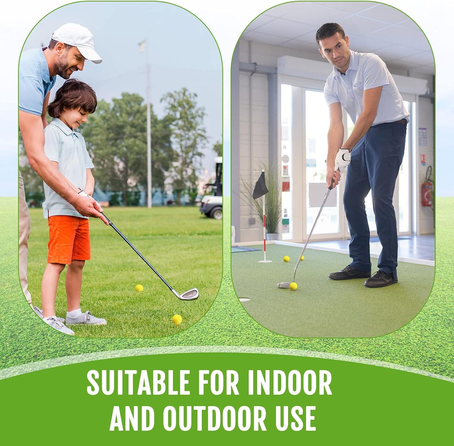 80 Pcs Foam Golf Balls Practice Balls Realistic Feel and Flight Sport Training for Indoor or Outdoor Backyard Golf Training
