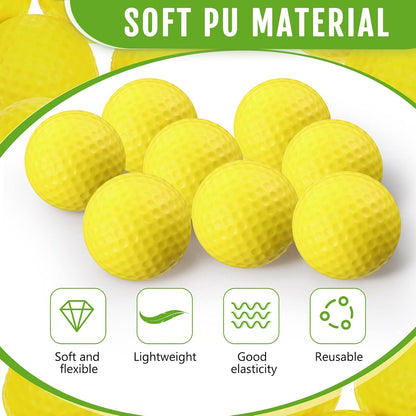 80 Pcs Foam Golf Balls Practice Balls Realistic Feel and Flight Sport Training for Indoor or Outdoor Backyard Golf Training