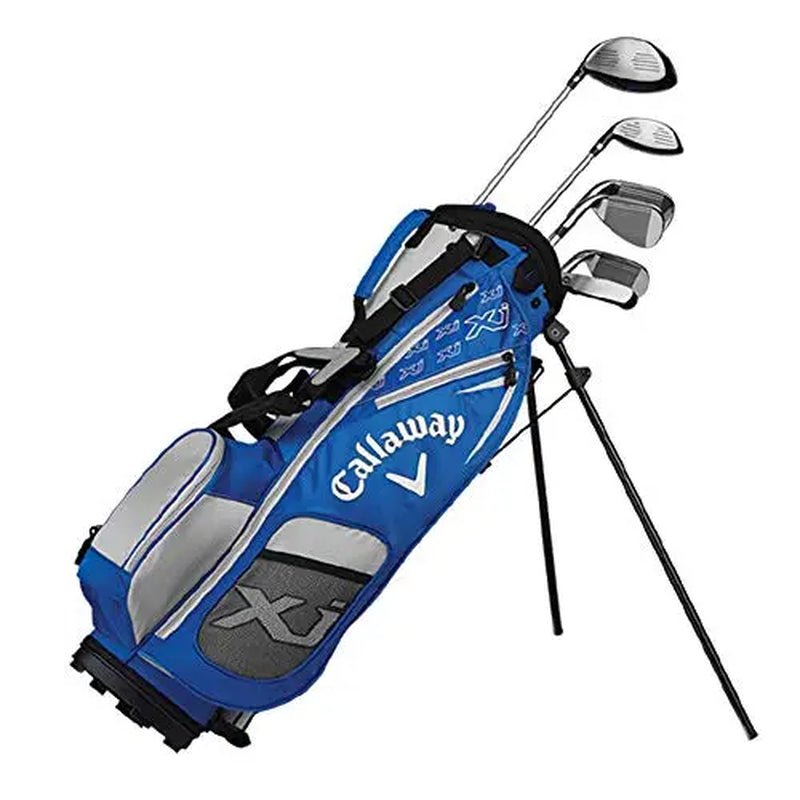 Callaway Golf Xj Junior Golf Set, Level 2, 6 Piece Set, Left Hand, Blue