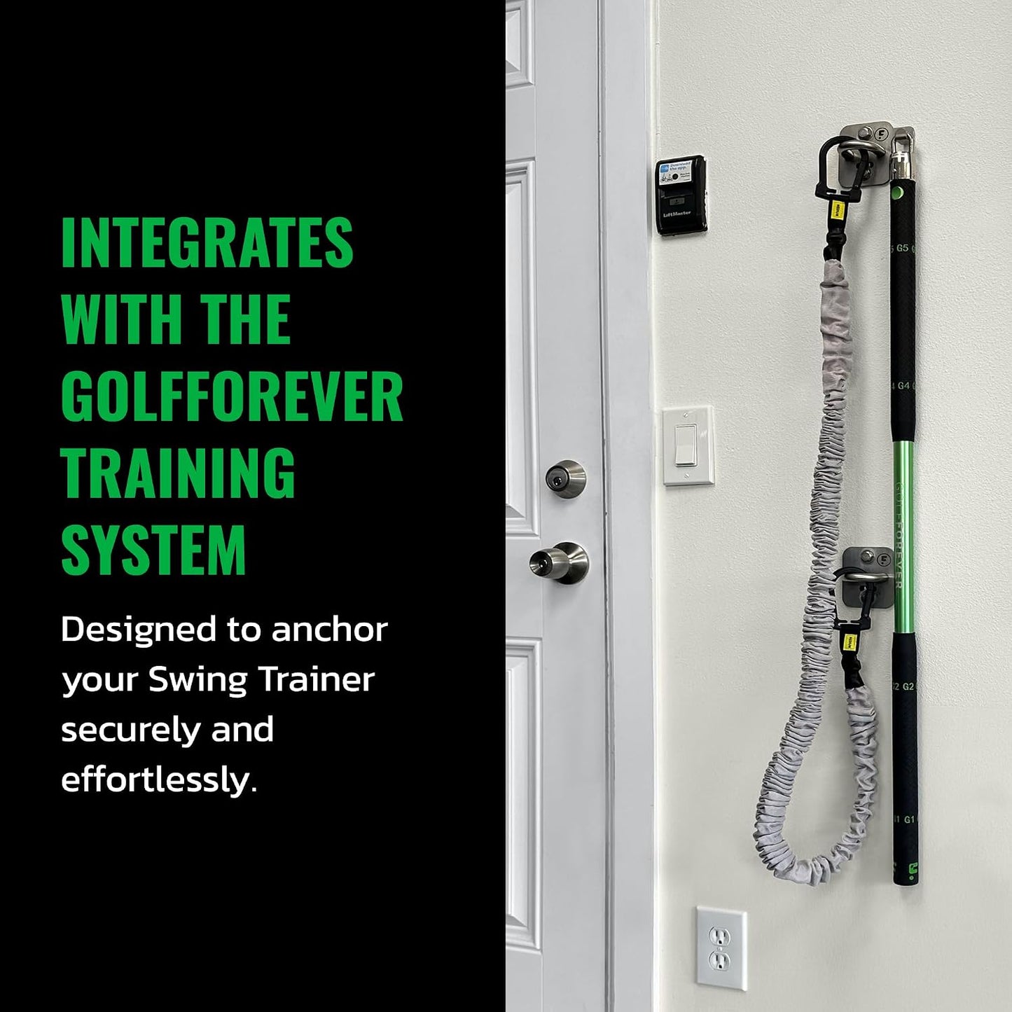 Wall Anchor Set Proven by Golfer Scottie Scheffler | Golf Swing Training Wall Anchor Point | Premium Golf Training Workout Exercise Equipment to Expand Movements | 3-Pack | 6 Lag Screws