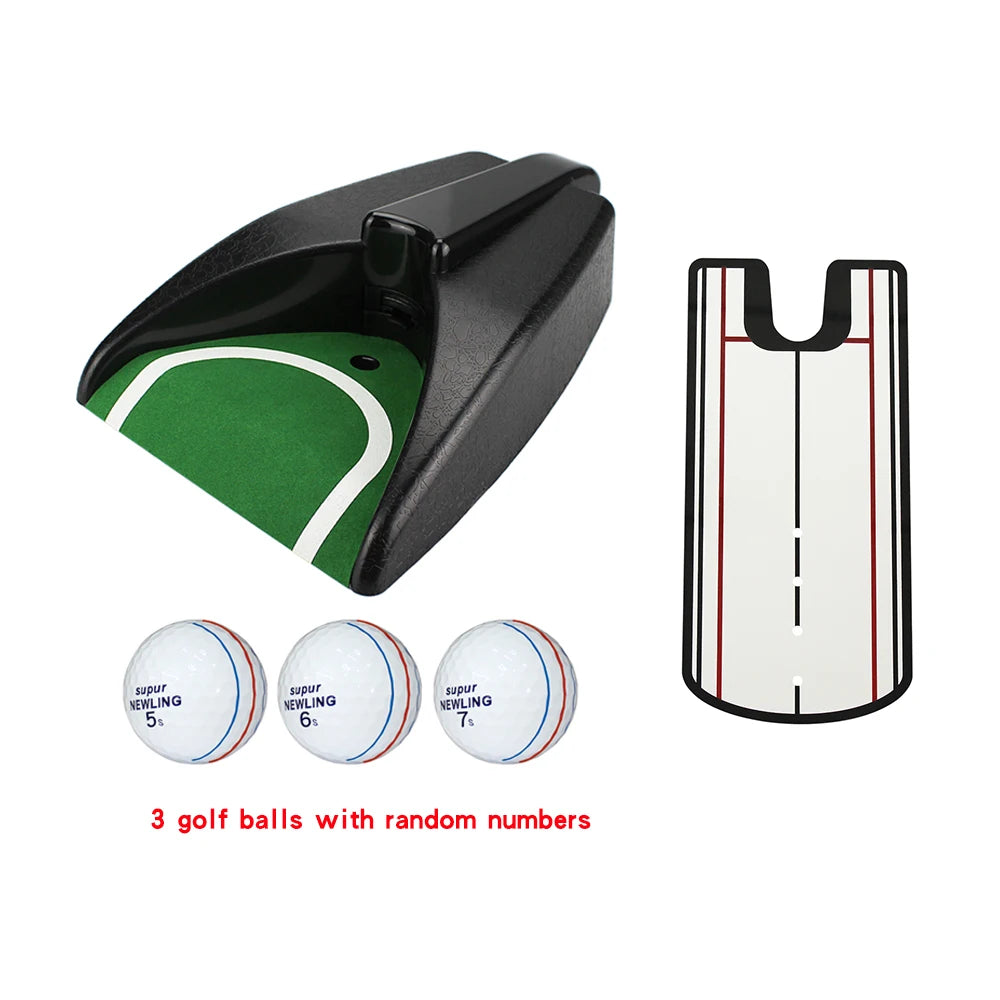 Golf Ball Return Exerciser Golf Ball Kick Back Automatic Return Putting Cup Device Practice Training Aids Drop Shipping