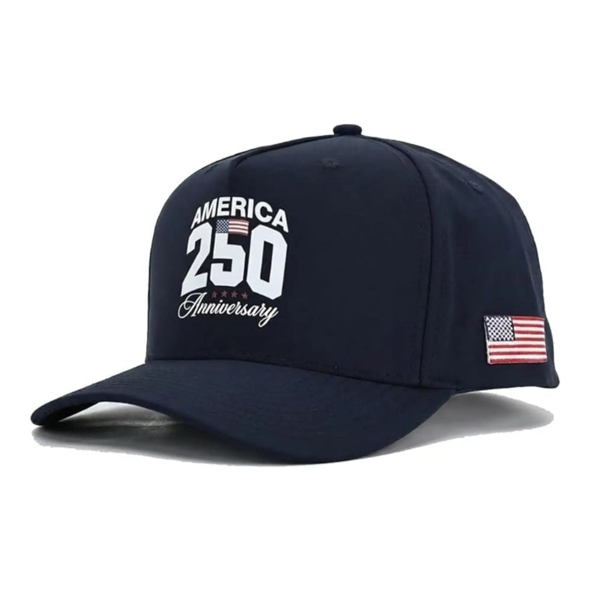 Curves & Clubs Patriotic White American Flag Polyester Snapback Hat - Adjustable 1-Size-Fits-All Cap, High-Quality Sports & Outdoor Accessory, Father'S Day Gifts for Men, Men'S Golf Accessories, Men'S Accessories