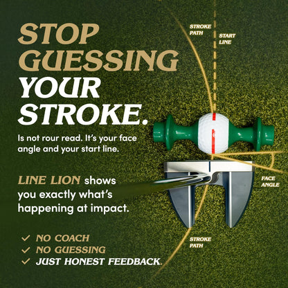 Putting Trainer – Alignment Gate That Reveals Push, Pull & Face Angle, Indoor Outdoor Golf Training Aid for Start Line & Roll Consistency, Right- or Left-Handed, Smart Golf Gift