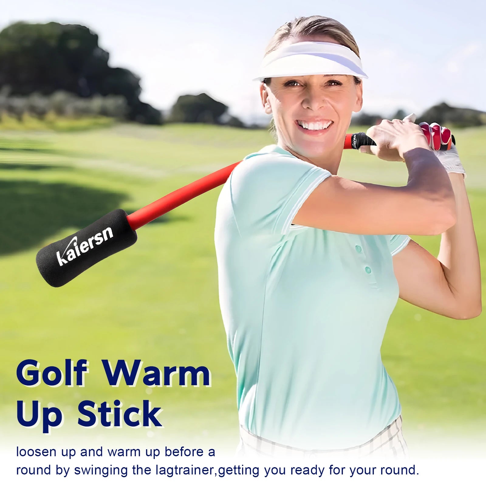 Golf Swing Trainer Aid Golf Warm up Stick for Improved Rhythm, Flexibility, Balance, Tempo and Strength Golf Training Aids