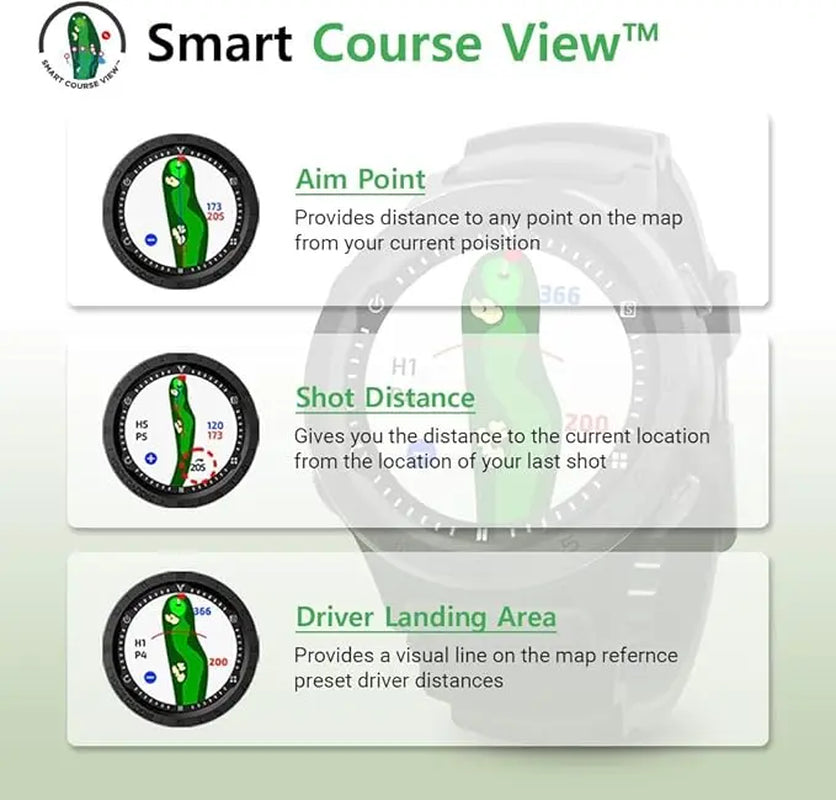A3 Hybrid Golf GPS Watch with Slope