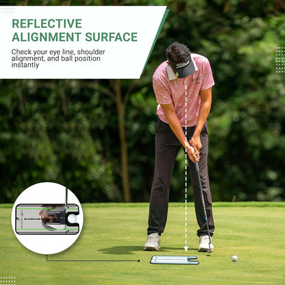 Golf Putting Mirror - Alignment Training Aid for Indoor & Outdoor Practice