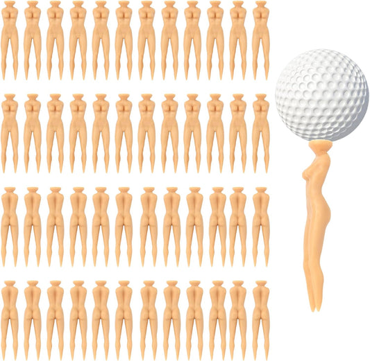 50PCS 3 Inch Plastic Golf Tees Lady Tees Woman Golf Tees Golf Tees for Golf Training