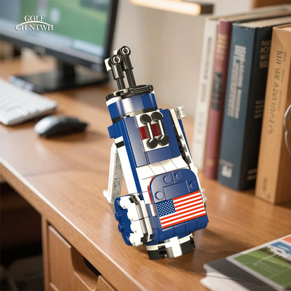 Golf Bag Toy Building Set Compatible with Lego Golf - Golf Party Decor, Desk Decor, Gag Golf Gift
