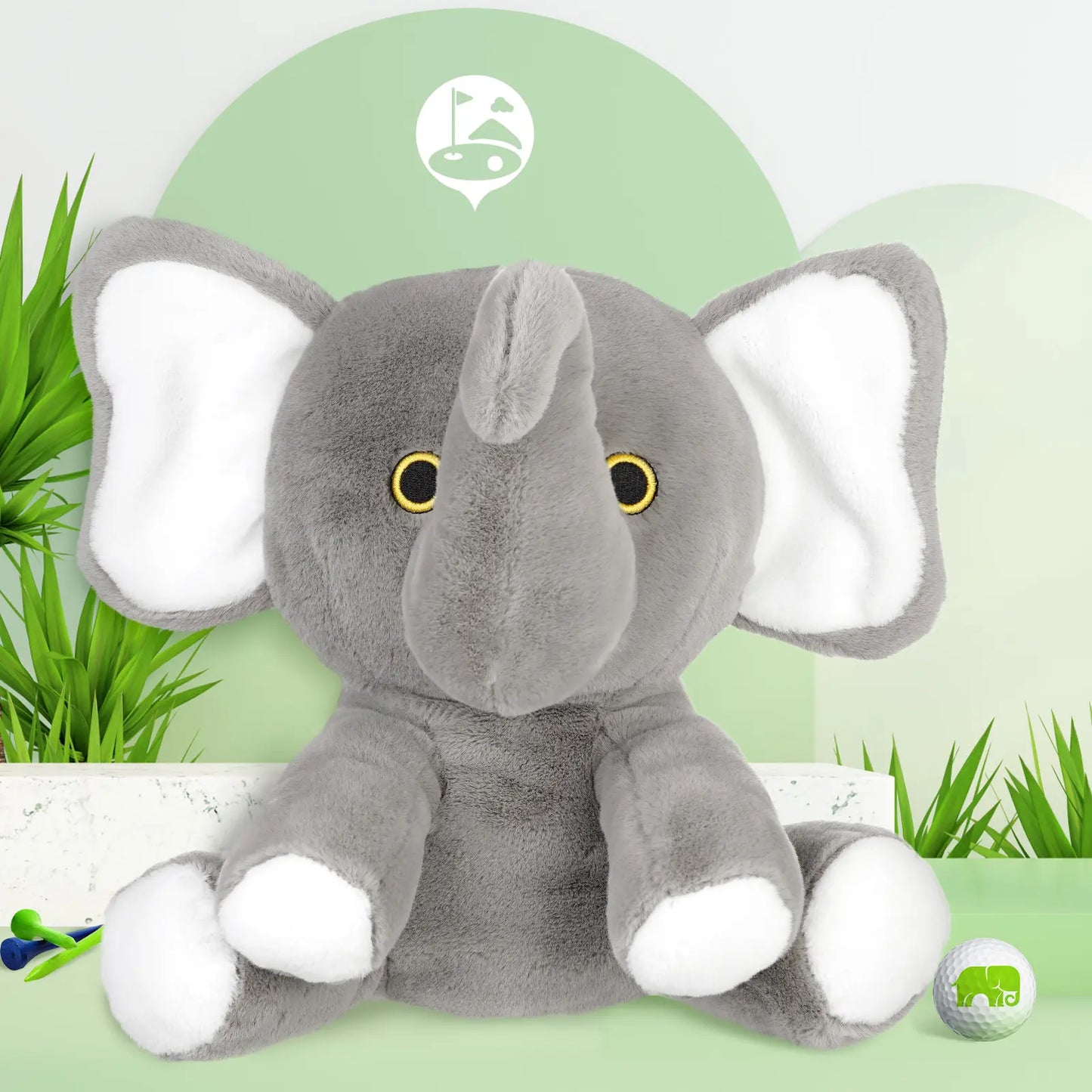 Elephant Golf Club Driver Headcovers Grey, 460Cc Great Gift Idea for Men Women Who Love Golf Also for Kids