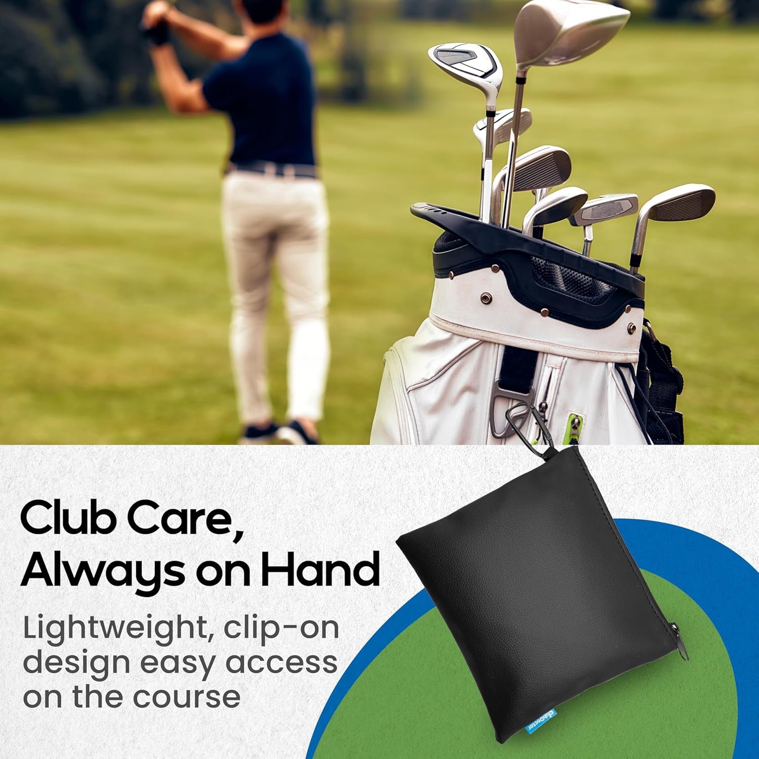 Golf Club Care Kit – Clean, Polish, and Restore Irons, Drivers, Putters – Scratch, Scuff, Rust Remover – Complete Golf Club Maintenance Kit with Grip Cleaner, Club Cleaner, and Polish