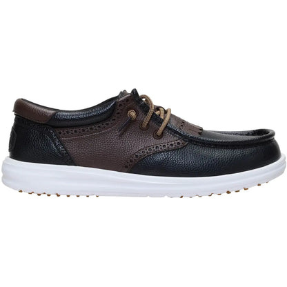 HEYDUDE Wally Golf Classic - Comfortable Slip on Golf Shoes