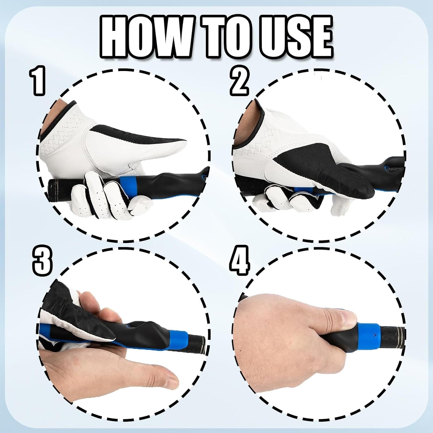Golf Grip Trainer, Swing Correcting Arm Band, Golf Wrist Brace Swing Training Correct Aid, Suitable for Golf Beginners and Professional Players, Achieve Standard Posture and Swing Accuracy.（3 Pcs）