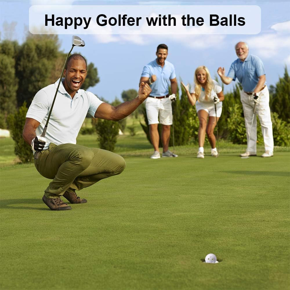 Practice Golf Balls for Backyard, Plastic Golf Training Balls 5 Inch Indoor Golf Balls for Driving Range, Swing Training, Indoor Golf Simulators, Outdoor and Home Use