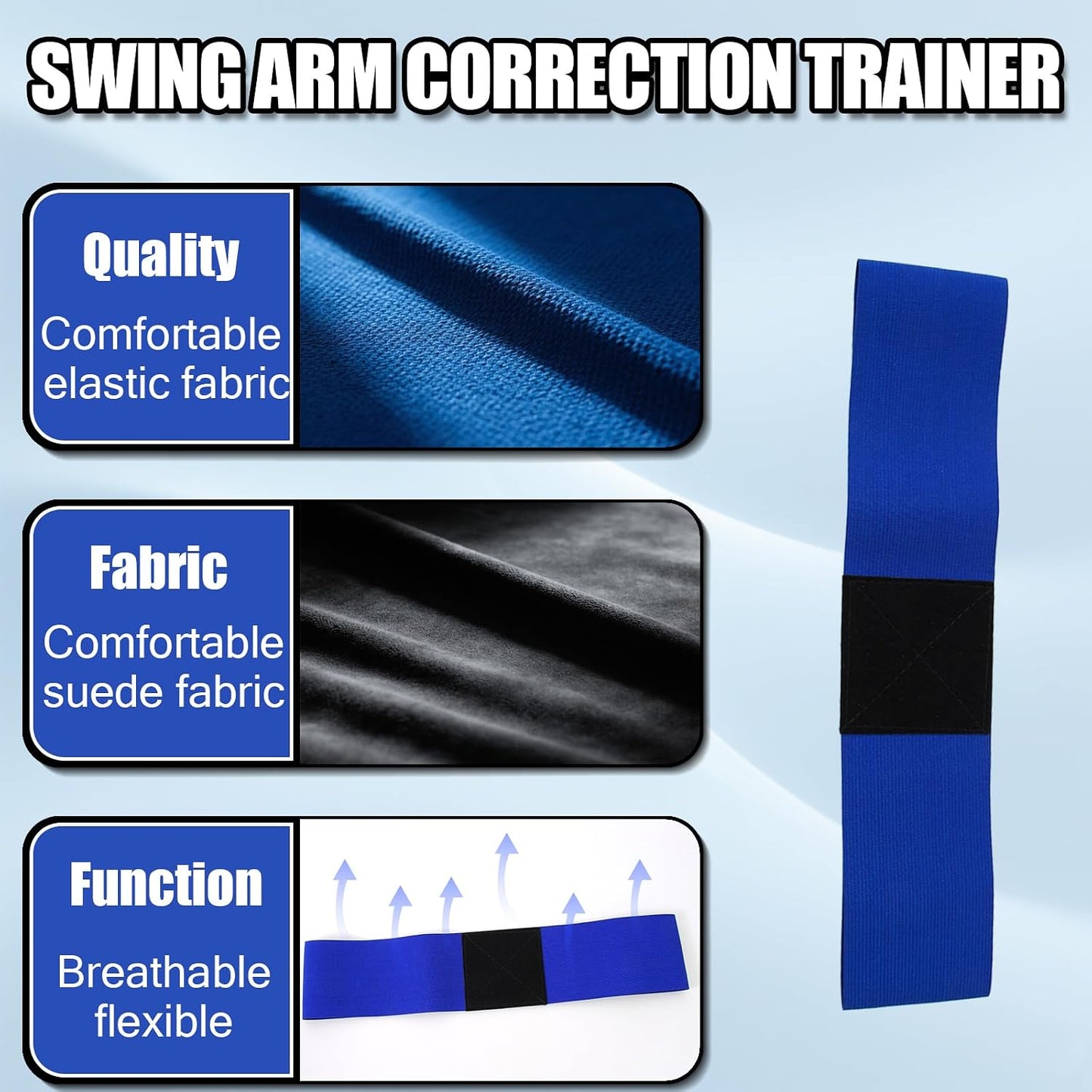 Golf Grip Trainer, Swing Correcting Arm Band, Golf Wrist Brace Swing Training Correct Aid, Suitable for Golf Beginners and Professional Players, Achieve Standard Posture and Swing Accuracy.（3 Pcs）