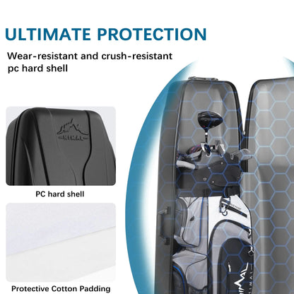 Hard Case Golf Travel Bag, Travel Case - Ultimate Protection, Waterproof & Durable, Specially Designed for Golf Clubs