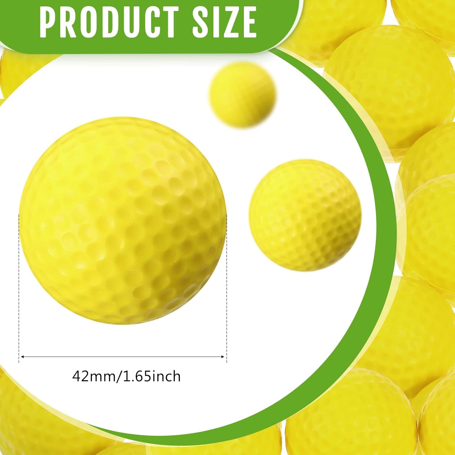80 Pcs Foam Golf Balls Practice Balls Realistic Feel and Flight Sport Training for Indoor or Outdoor Backyard Golf Training