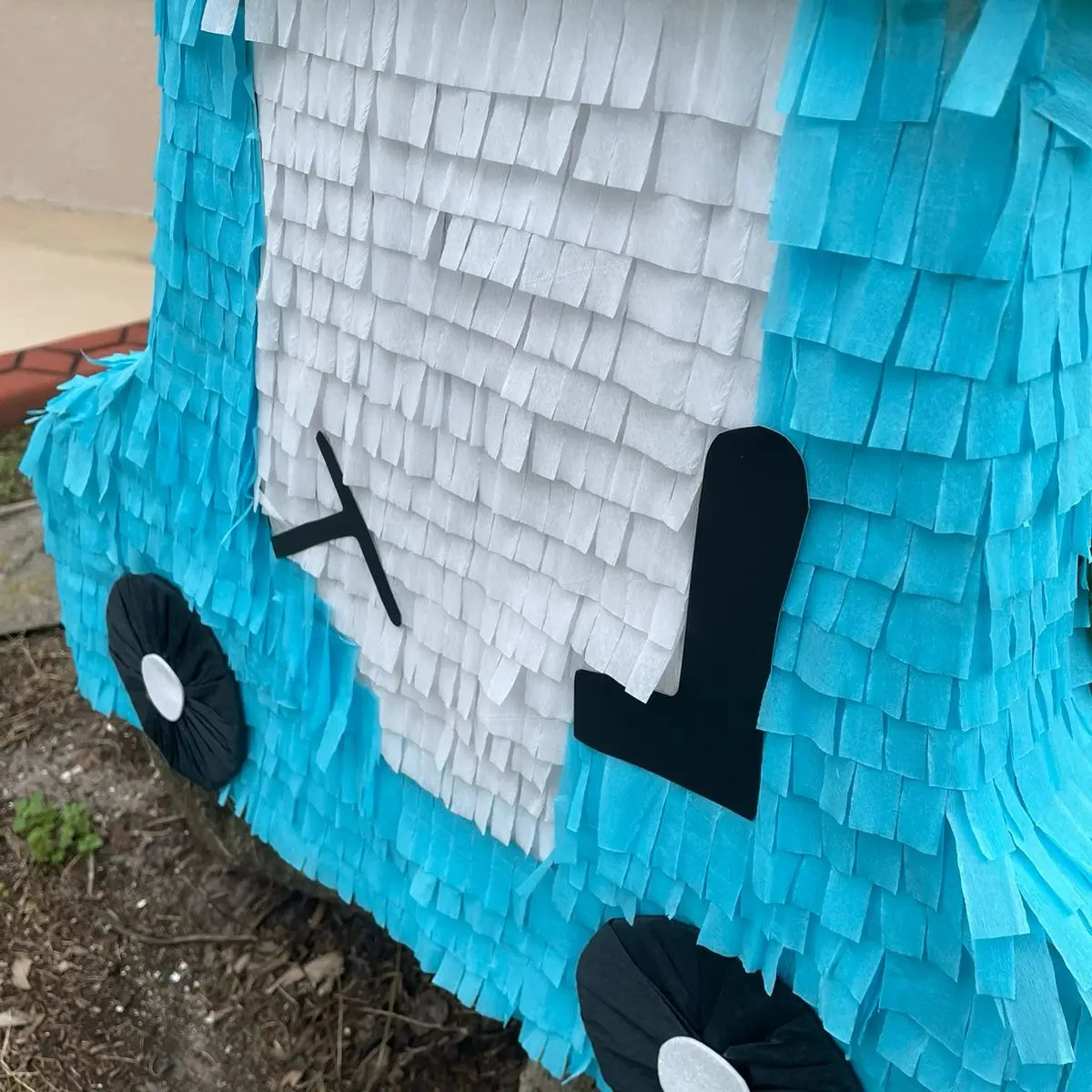 Blue Golf Cart Piñata. Party Decorations. Medium Size (Stick Not Include)