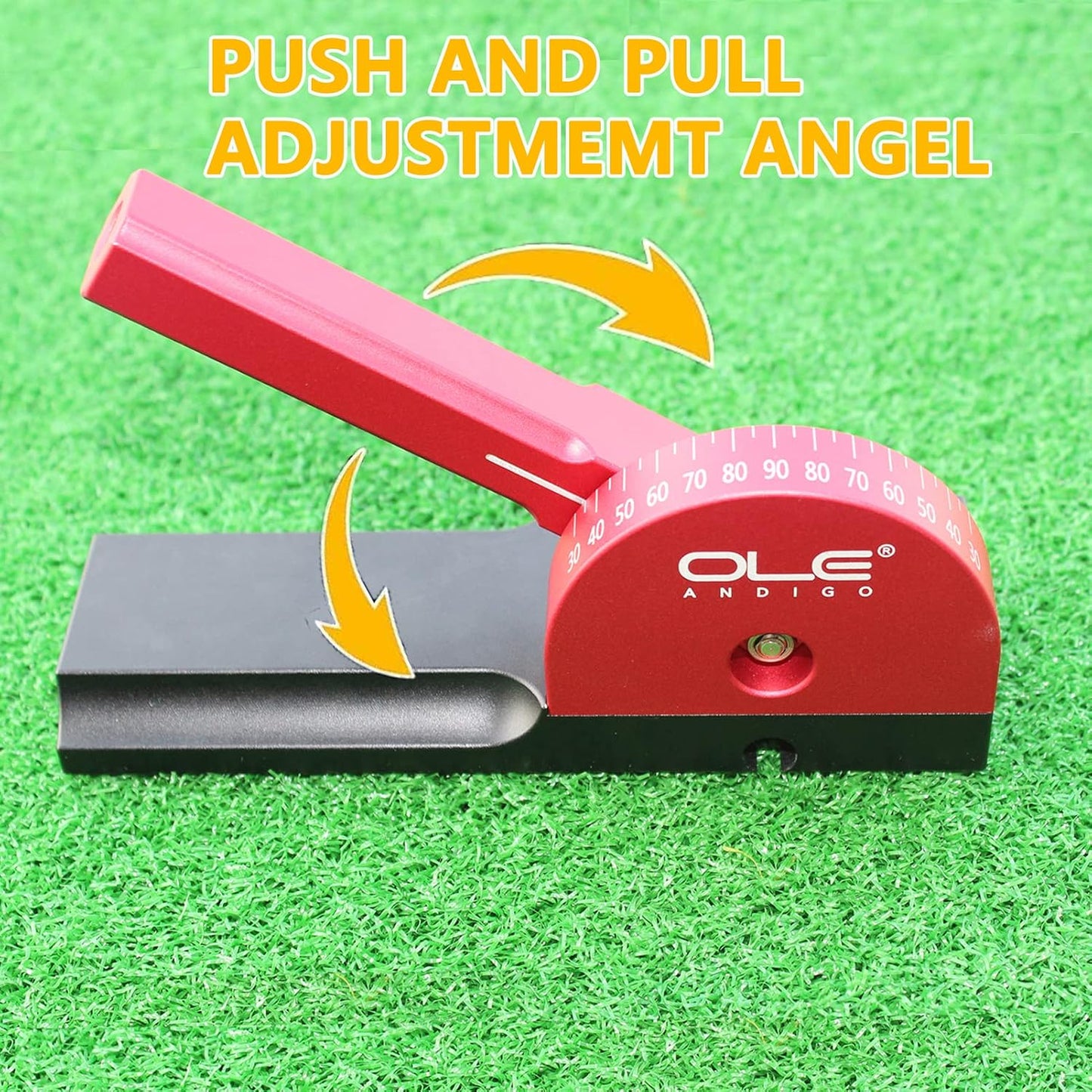 Golf Swing Plane Trainer with Alignment Sticks and Angle Dial | Portable Trainer Includes 3 Alignment Sticks and an Angle Dial for Swing Plane Correction.