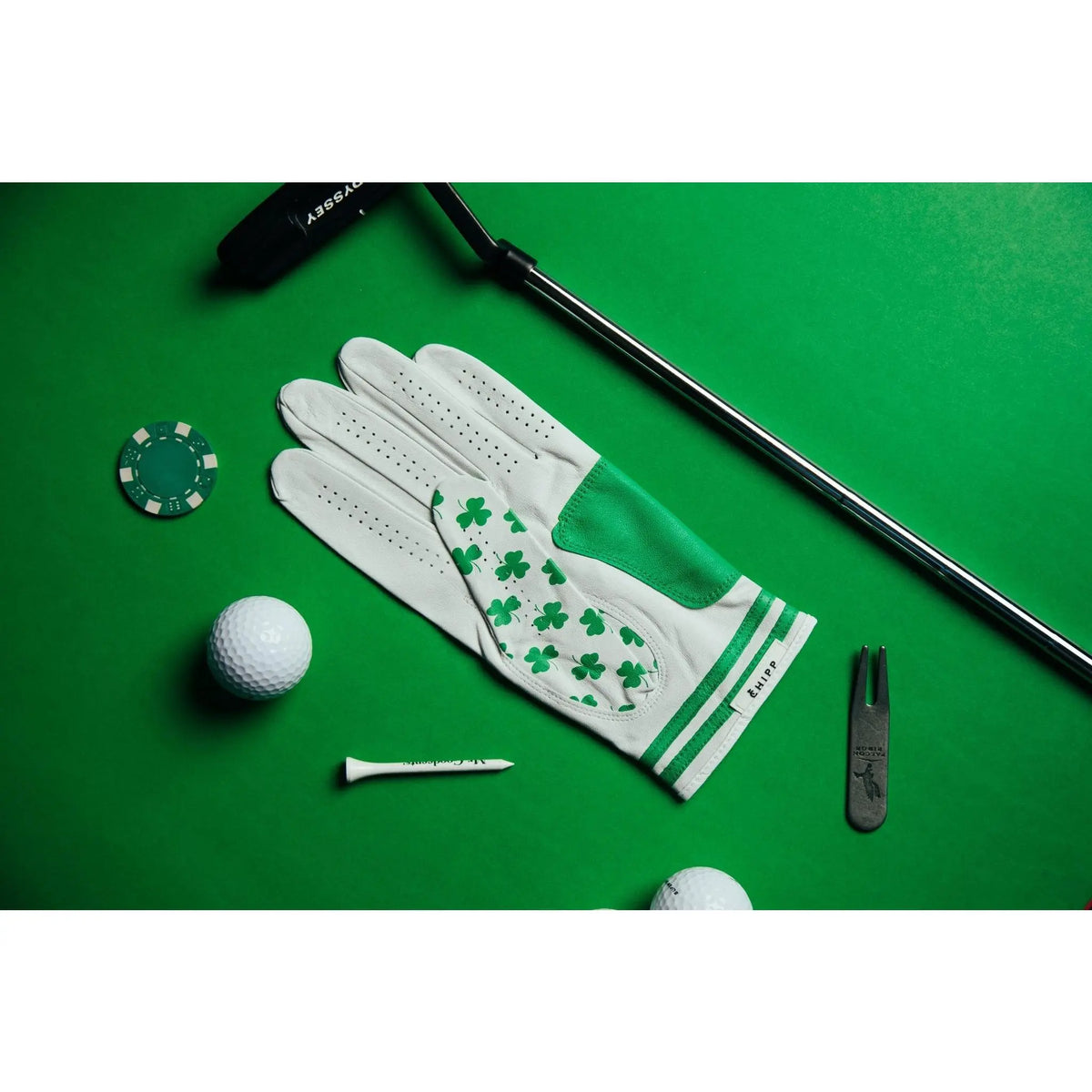 "Feelin Lucky" Golf Glove | Premium Cabretta Leather | Men'S & Women'S Golf Accessory | Breathable, Durable, Comfortable