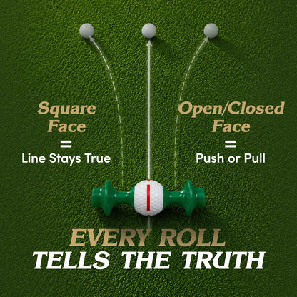 Putting Trainer – Alignment Gate That Reveals Push, Pull & Face Angle, Indoor Outdoor Golf Training Aid for Start Line & Roll Consistency, Right- or Left-Handed, Smart Golf Gift