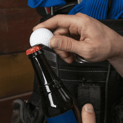 Golf Ball Bottle Opener Made from a REAL Golf Ball, Clips to Golf Bag or Makes a Good Keychain