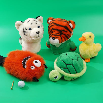 Golf Club Covers for Woods and Drivers Funny Driver Headcover Animal Golf Club Head Covers Golf Gifts for Men Women Plush