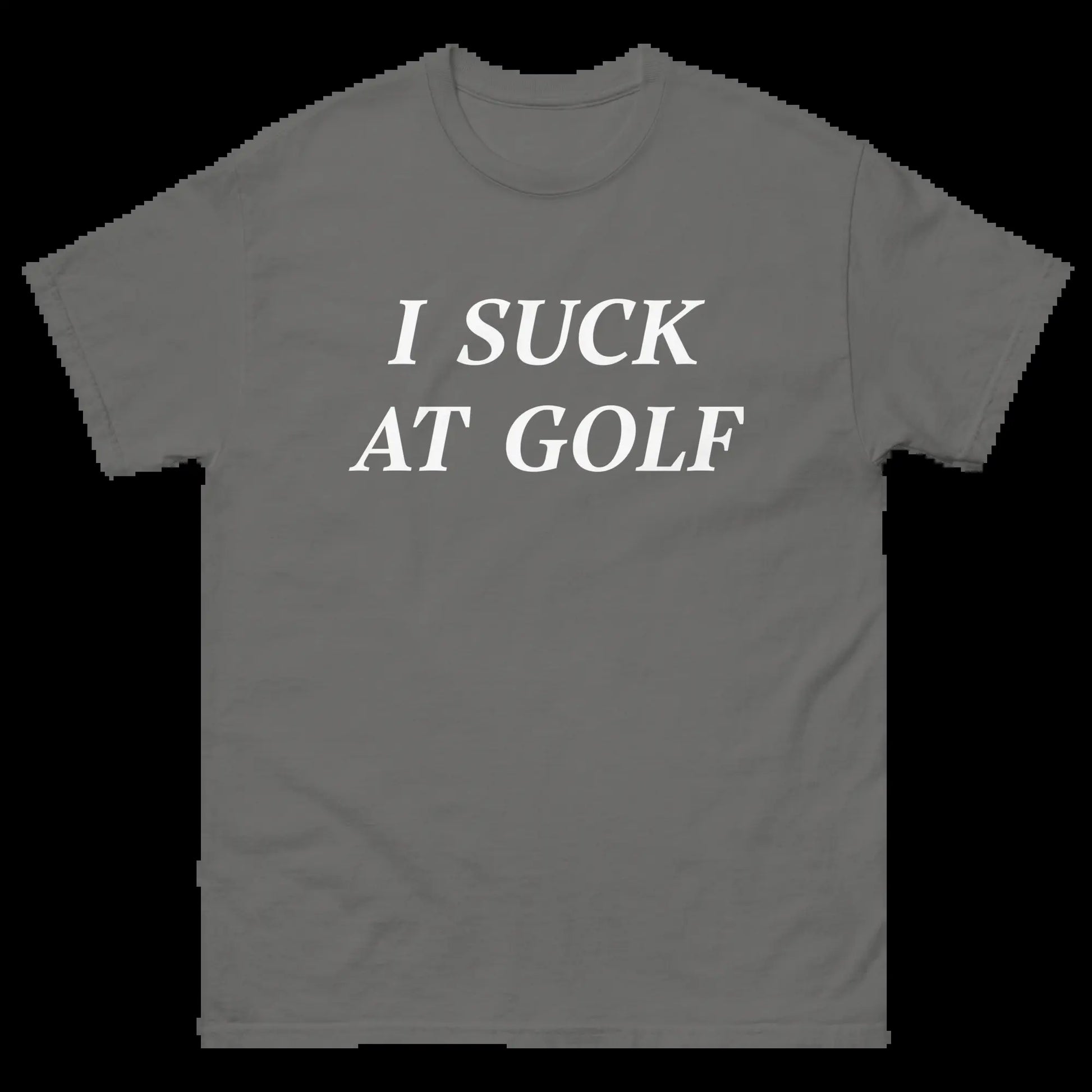 I SUCK at GOLF Short Sleeve T-Shirt - Funny Golf Shirt, Soft Cotton Fabric, Casual Sports Apparel
