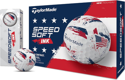 Taylormade Speedsoft Golf Balls, Maximum Distance with Ultra-Soft Feel, Perfect for off the Tee and around the Green