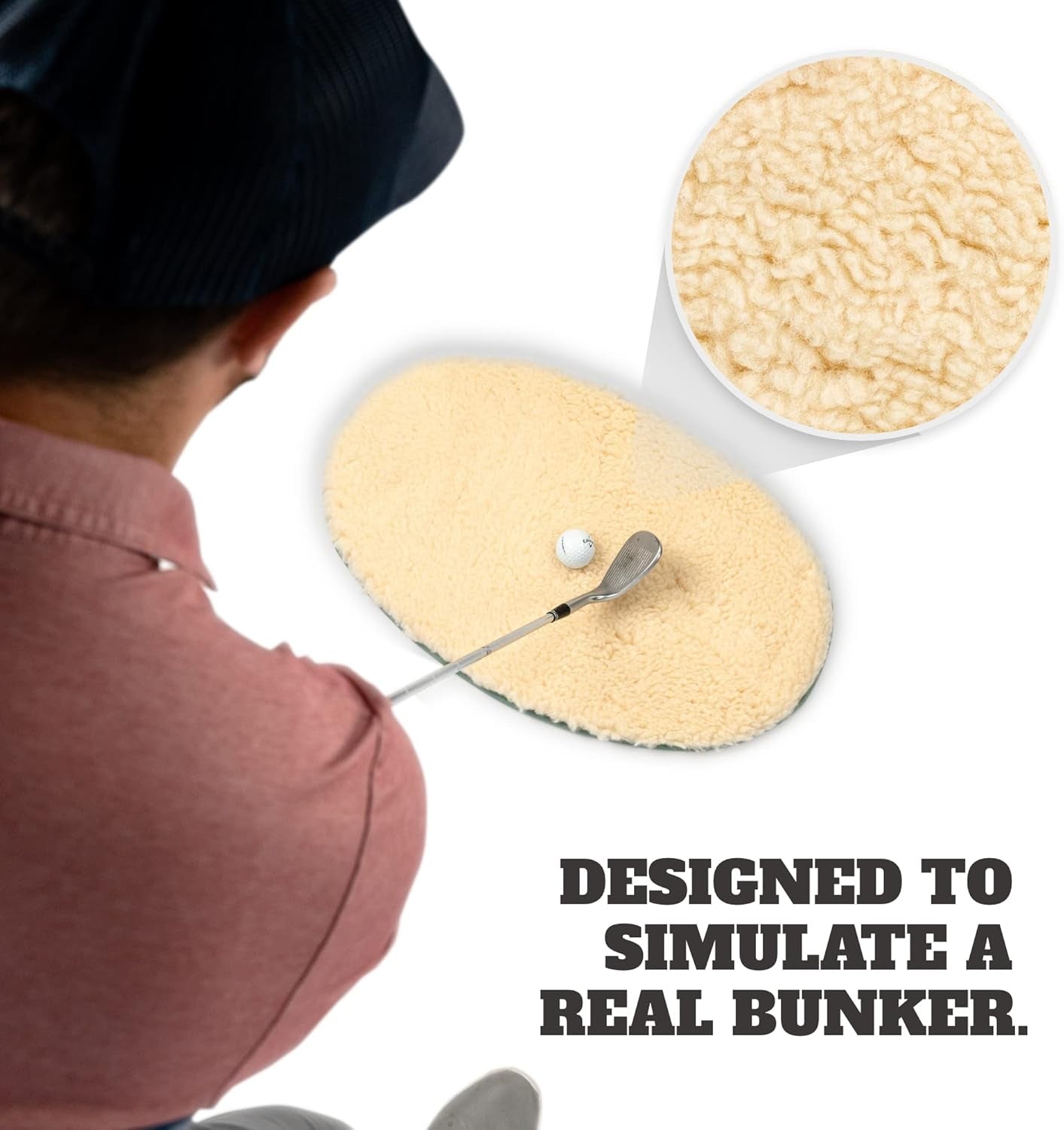 Bunker Mate - Golf Simulator Bunker Addition, Develop Better Technique and Consistency Out of Bunkers, Improve Golf Bunker Technique from Home with Our Golf Training Aid