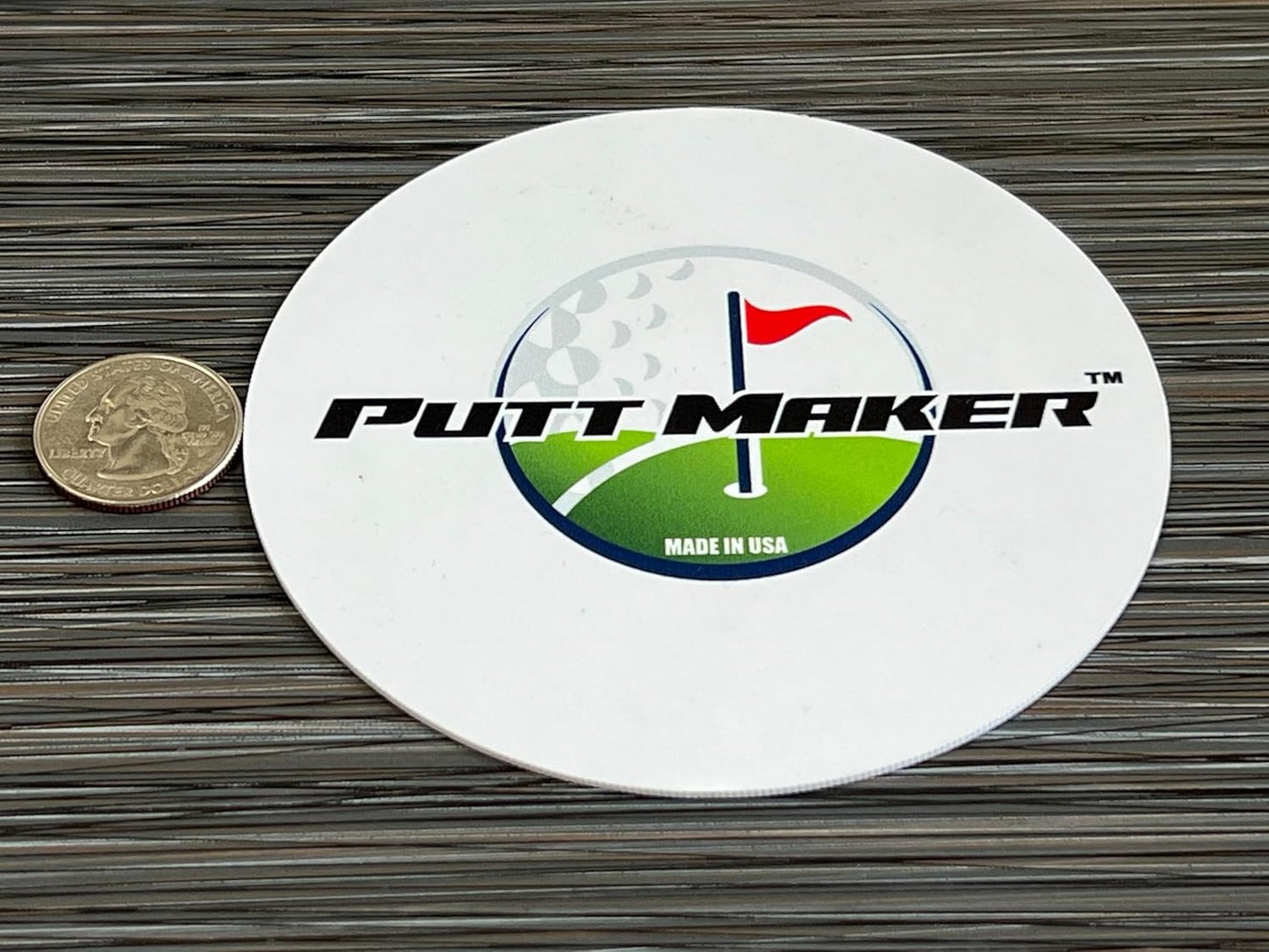 Putting Discs 4-Pack, Stocking Stuffer for Golfers, Golf Training Disk Accessories, Practice Aid for Green or Indoor, Flat Cup Ghost Hole Works Great as Golf Simulator Hole: Made in USA