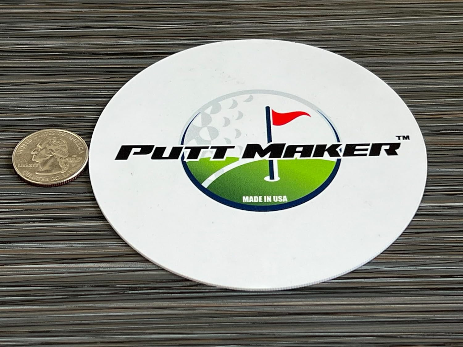 Putting Discs 4-Pack, Stocking Stuffer for Golfers, Golf Training Disk Accessories, Practice Aid for Green or Indoor, Flat Cup Ghost Hole Works Great as Golf Simulator Hole: Made in USA