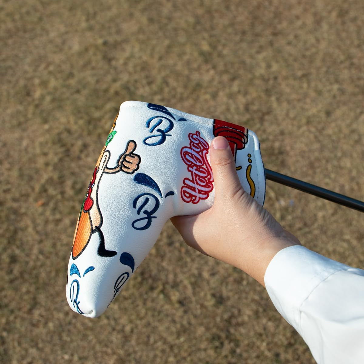 Putter Covers Hotdog Mallet Putter Headcover Blade Putter Covers Leather Golf Headcover with Magnetic Golf Club Cover for All Brand