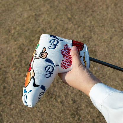Putter Covers Hotdog Mallet Putter Headcover Blade Putter Covers Leather Golf Headcover with Magnetic Golf Club Cover for All Brand