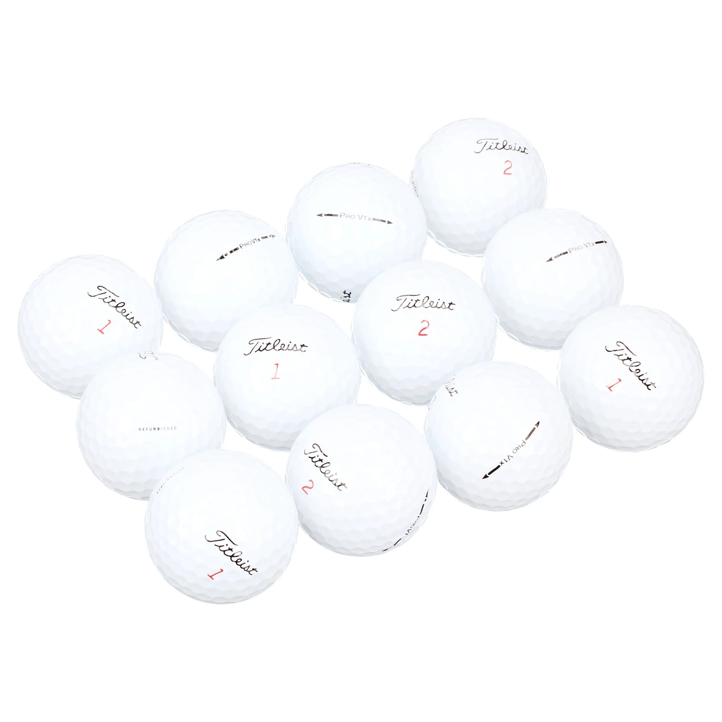 (2 Pack) Hit Me Again Prov1X Used Golf Balls, 12 Pack