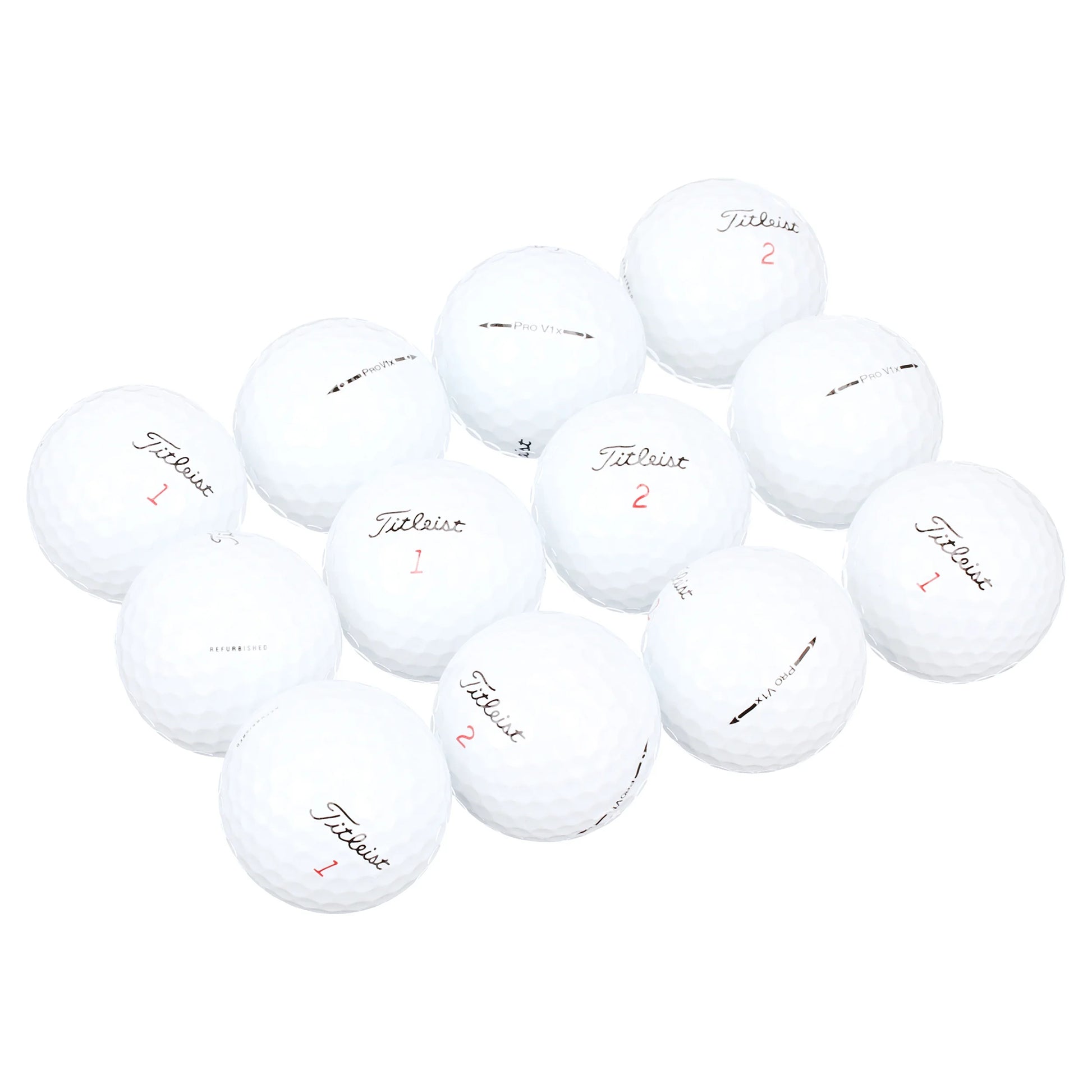 (2 Pack) Hit Me Again Prov1X Used Golf Balls, 12 Pack
