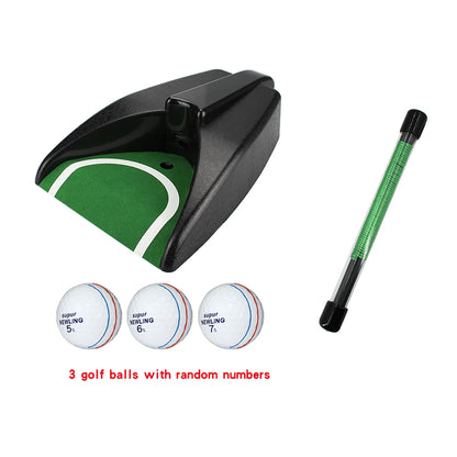 Golf Ball Return Exerciser Golf Ball Kick Back Automatic Return Putting Cup Device Practice Training Aids Drop Shipping