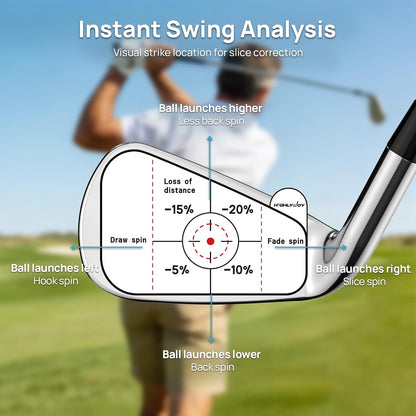 Golf Impact Stickers, High-Resolution Impact Tape for Irons, Woods & Fairway Clubs, Swing Training Aid for Home Practice, Nets & Golf Simulators, Essential Golf Accessories for Men & Women